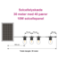 Solcellelyskæde - 30 meter med 40 pærer + 10W solcellepanel