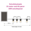 LED-solcellelyskæde - 25 meter med 50 el. 60 filamentpærer + 30W solcellepanel