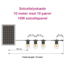 LED-solcellelyskæde - 10 meter med 10 filamentpærer (W-form) + 10W solcellepanel