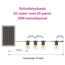 LED-solcellelyskæde - 20 meter med 20 filamentpærer (W-form) + 20W solcellepanel