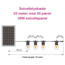 LED-solcellelyskæde - 25 meter med 25 el. 30 filamentpærer (W-form) + 30W solcellepanel