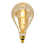 E27 LED-globepære XXL, dobbeltdækker filament med ravfarvet glas - 10 watt / 2000K / Ø160 / dæmpbar