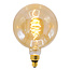 E27 LED-globepære XXXL, croissant filament med ravfarvet glas - 8,5 watt / 2000K /Ø200 / dæmpbar