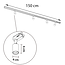 1-faset lysskinne - 1,5 meter med Jax spots - loftsskinne