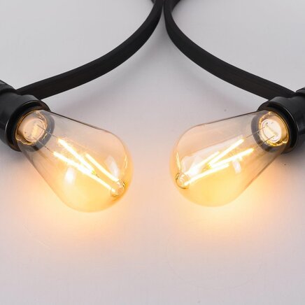 E27 LED-edisonpære, filament - 2,5 watt / 2200K el. 2700K / Ø60 / dæmpbar