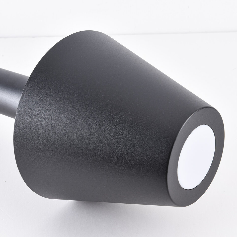 Moderne bedlampe med sensor, 80 cm - Bruno - sort