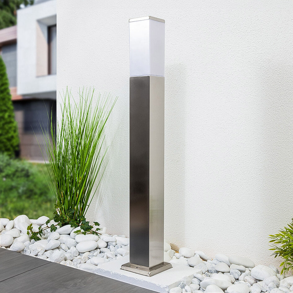 Moderne havelampe, 80 cm - Luigi - rustfrit stål