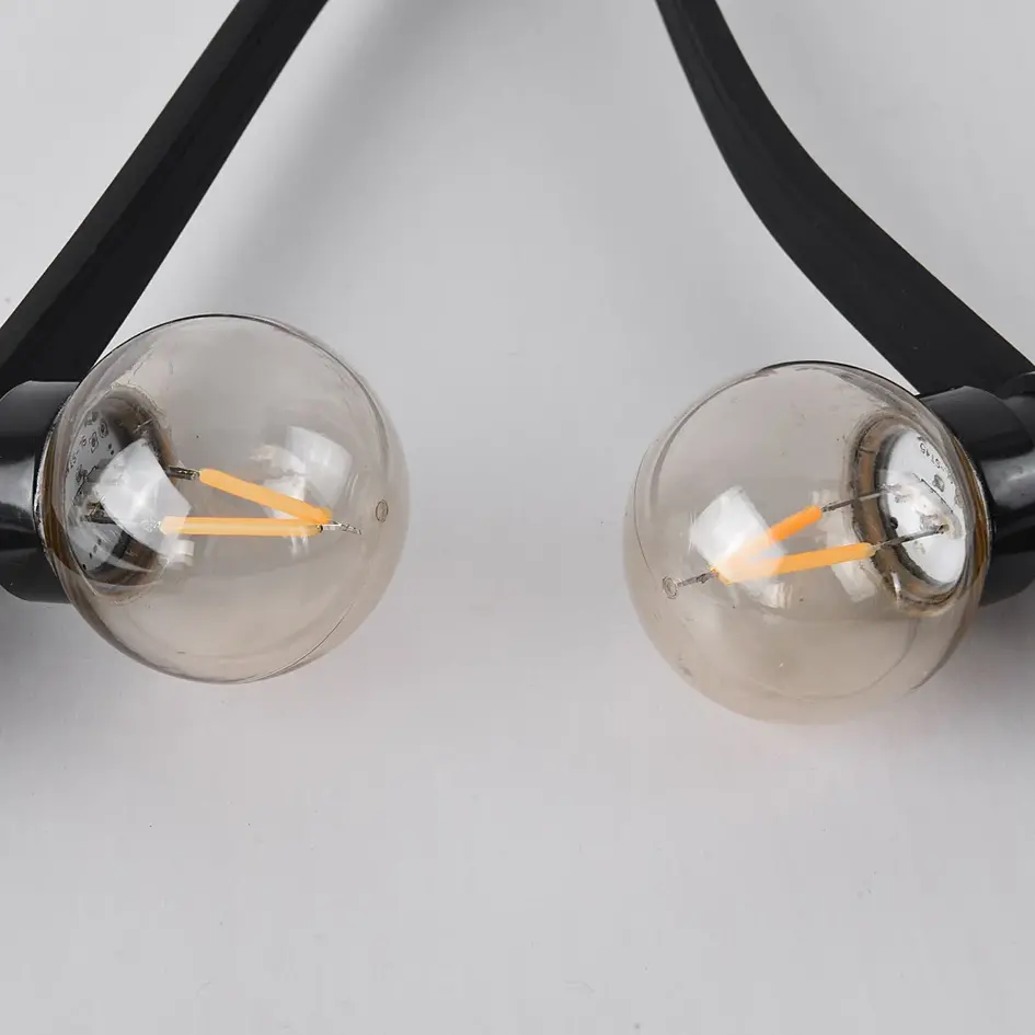 Varmhvid stiftpære med V-formet filament - 2 watt / Ø45 / dæmpbar