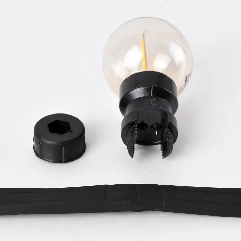 Varmhvid stiftpære med I-formet filament - 1 watt / Ø45 / dæmpbar