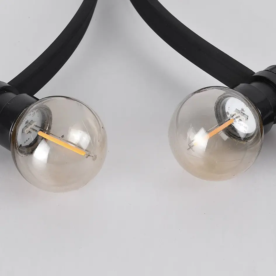 Varmhvid stiftpære med I-formet filament - 1 watt / Ø45 / dæmpbar