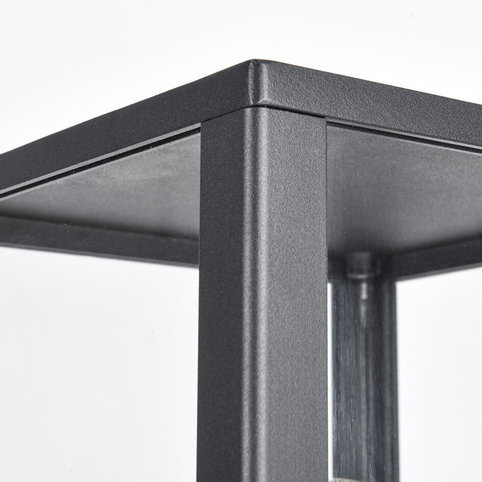 Fastsiddende lanterne, E27 - udendørslampe - Sem - sort