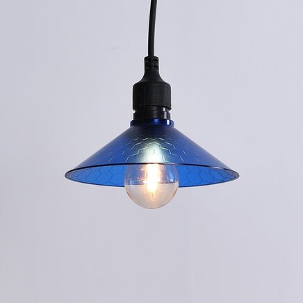 Pynteskærm til party lyskæder - blå