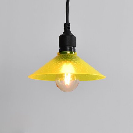 Lampeskærm til pærer til party lyskæder - gul