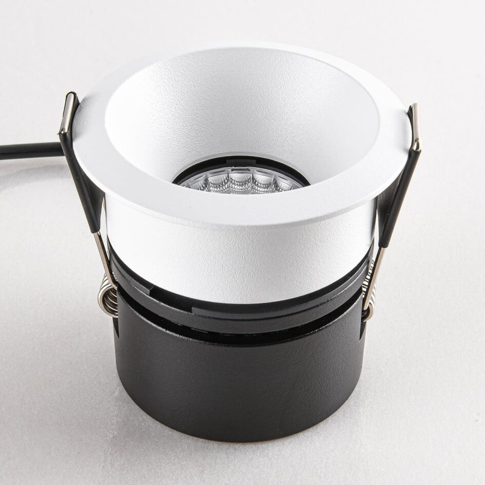 9W indbygget spot Meya med ring 3 - Hvid