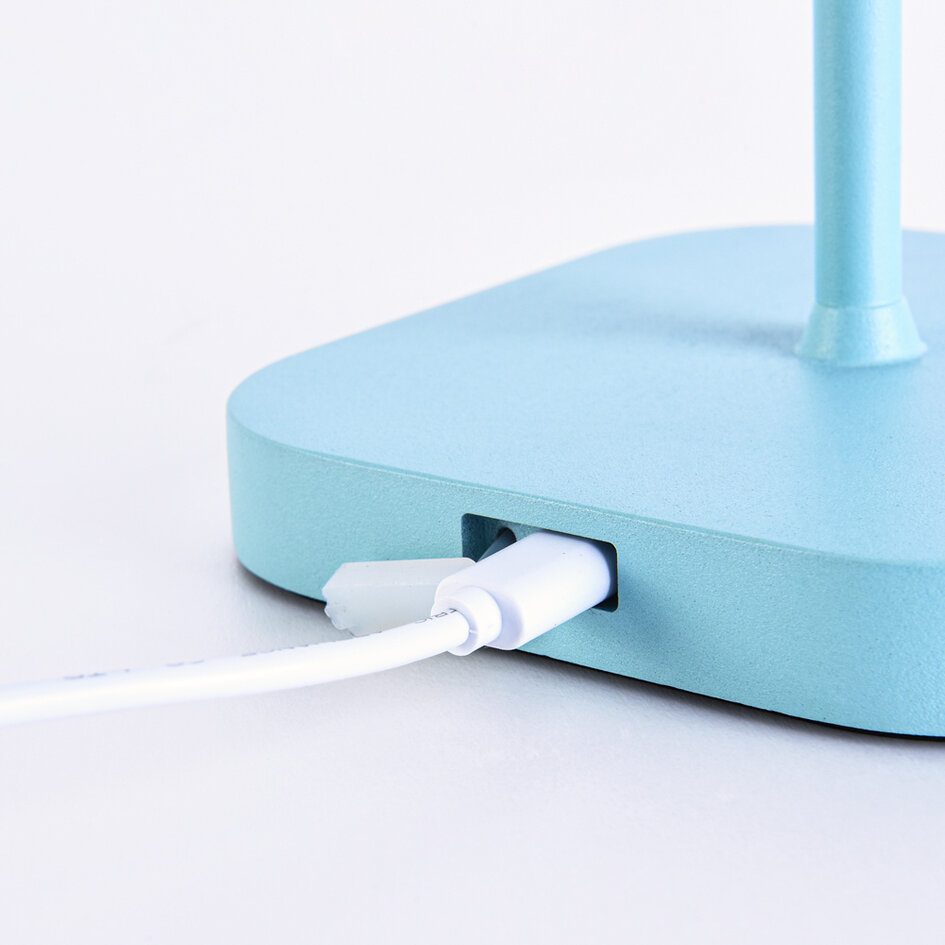 Batteridrevet bordlampe - Mike - blå