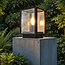 Fastsiddende lanterne, E27 - udendørslampe - Sem - sort
