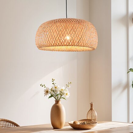 1-lichts bamboe hanglamp - Taha