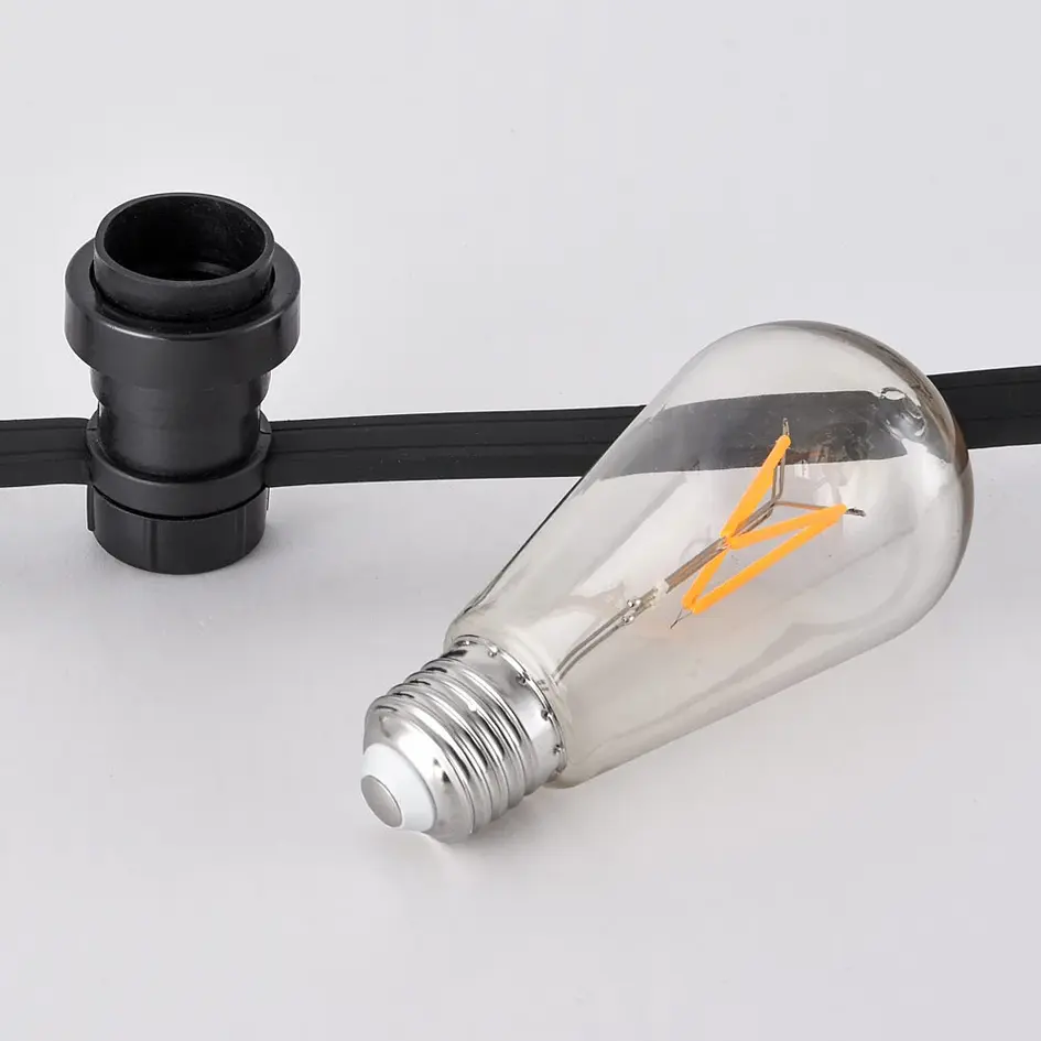 Party lyskæde - Sæt inkl. LED-edisonpærer - 3,5 watt / Ø60 / med eller uden dæmpning