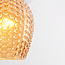 Glaspendel med ravfarvet glas, 1 x E27 - Lana - Variant 1