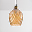 Glaspendel med ravfarvet glas, 1 x E27 - Lana - Variant 1