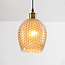 Glaspendel med ravfarvet glas, 1 x E27 - Lana - Variant 1