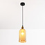 Glaspendel med ravfarvet glas, 1 x E27 - Lana - Variant 2