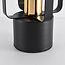 Dekorativ bordlampe med sort metalramme - Toscane