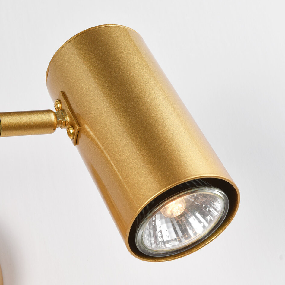 Væghængt læselampe - Revah - guld