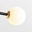 Loftlampe med 4 opalhvide glaskugler - Caleb
