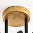 Loftlampe med 4 opalhvide glaskugler - Caleb