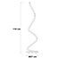 Spiralformet gulvlampe - LED-rørlampe - Viver