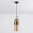 Art deco pendel - Laure - variant 4 - sort/messing/rav