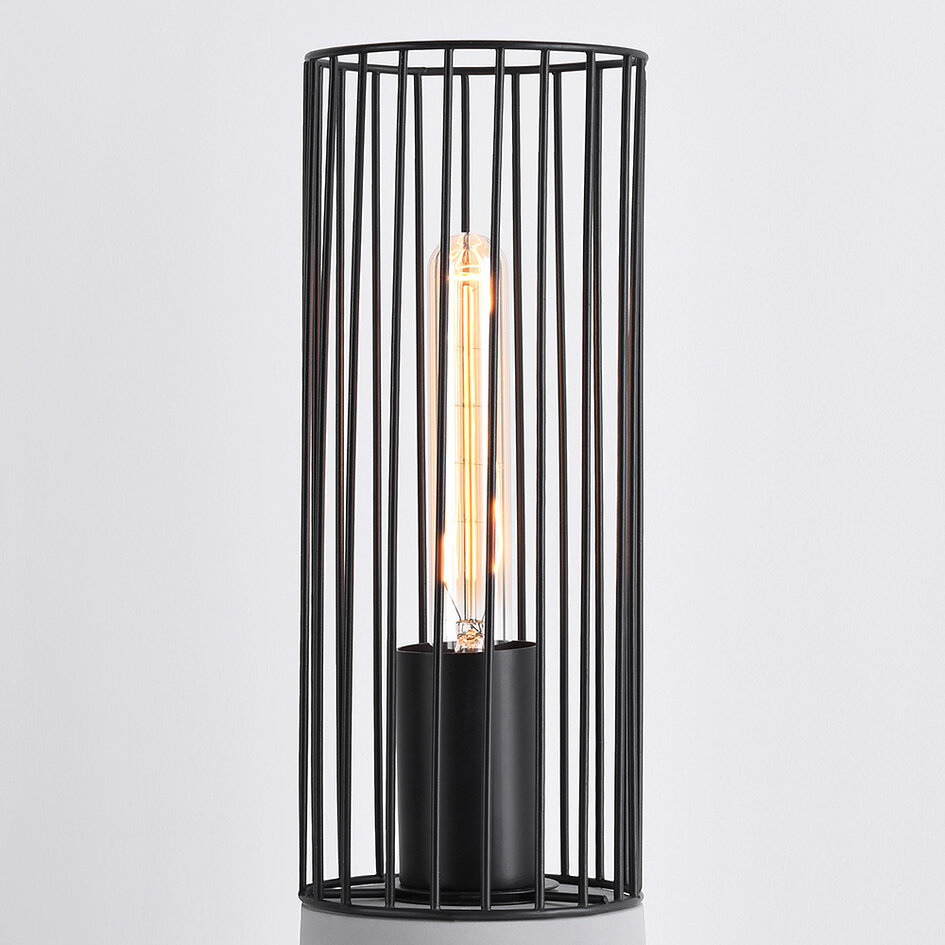 Industriel bordlampe med betonfod - Palma