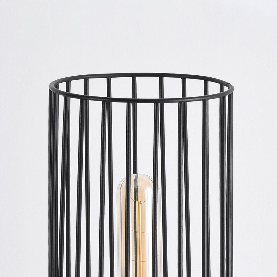 Industriel bordlampe med betonfod - Palma