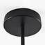 Loftslampe med 7 glaskupler - Philip - sort og transparent