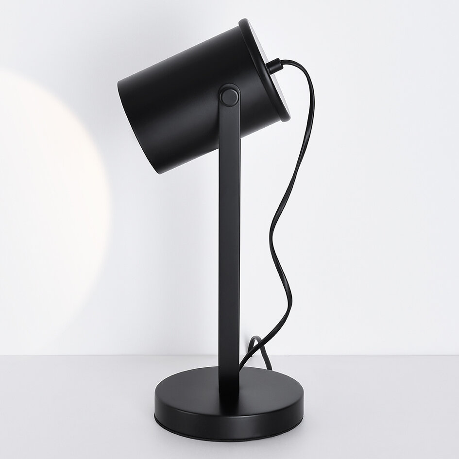 Bordlampe med vipbart lampehoved - Joshua