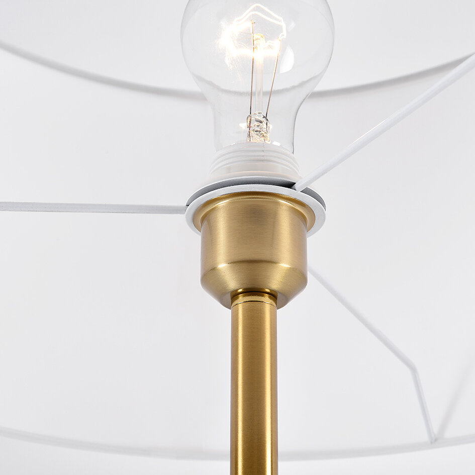 Standlampe med stofskærm - Valya