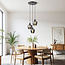 Loftlampe med 3 forkromede glaskupler - Kansas