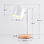 Hvid skrivebordslampe - Megan