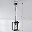 Udendørs loftlampe i industriel stil - Joya - sort