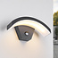 Udendørs designer væglampe med sensor - Vic - sort