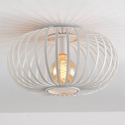 Loftlampe, metal - Fiore - hvid