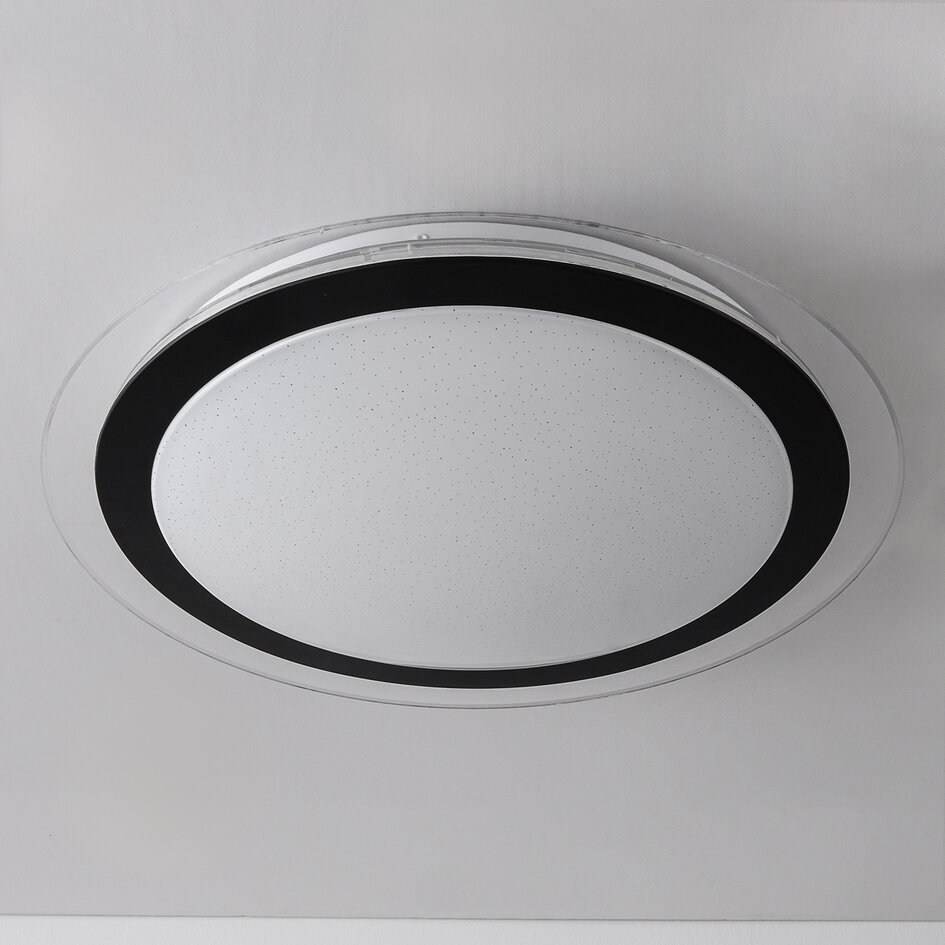 Loftlampe med farveskiftende LED-strip/RGBW, fjernbetjening og hukommelsesfunktion - Maisy