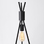 Bordlampe med synlig pære - Tenda - sort