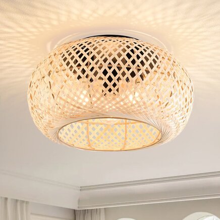 Bambus loftlampe, 3 lys - Caia