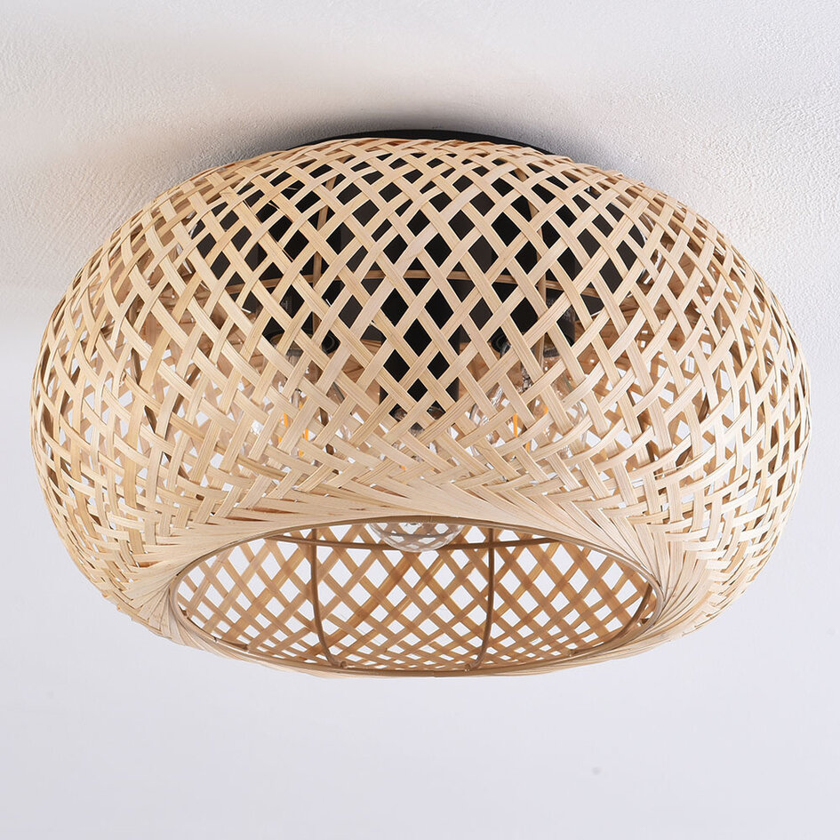 Bambus loftlampe, 3 lys - Caia