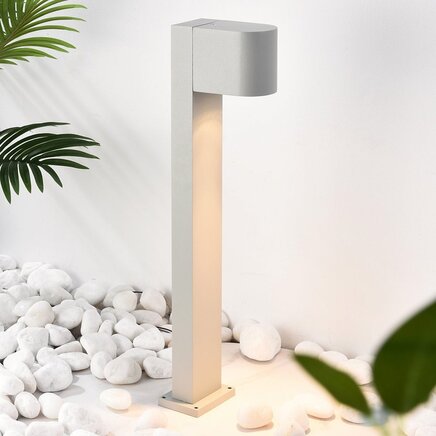 Industriel bedlampe, 50 cm - Simone - grå