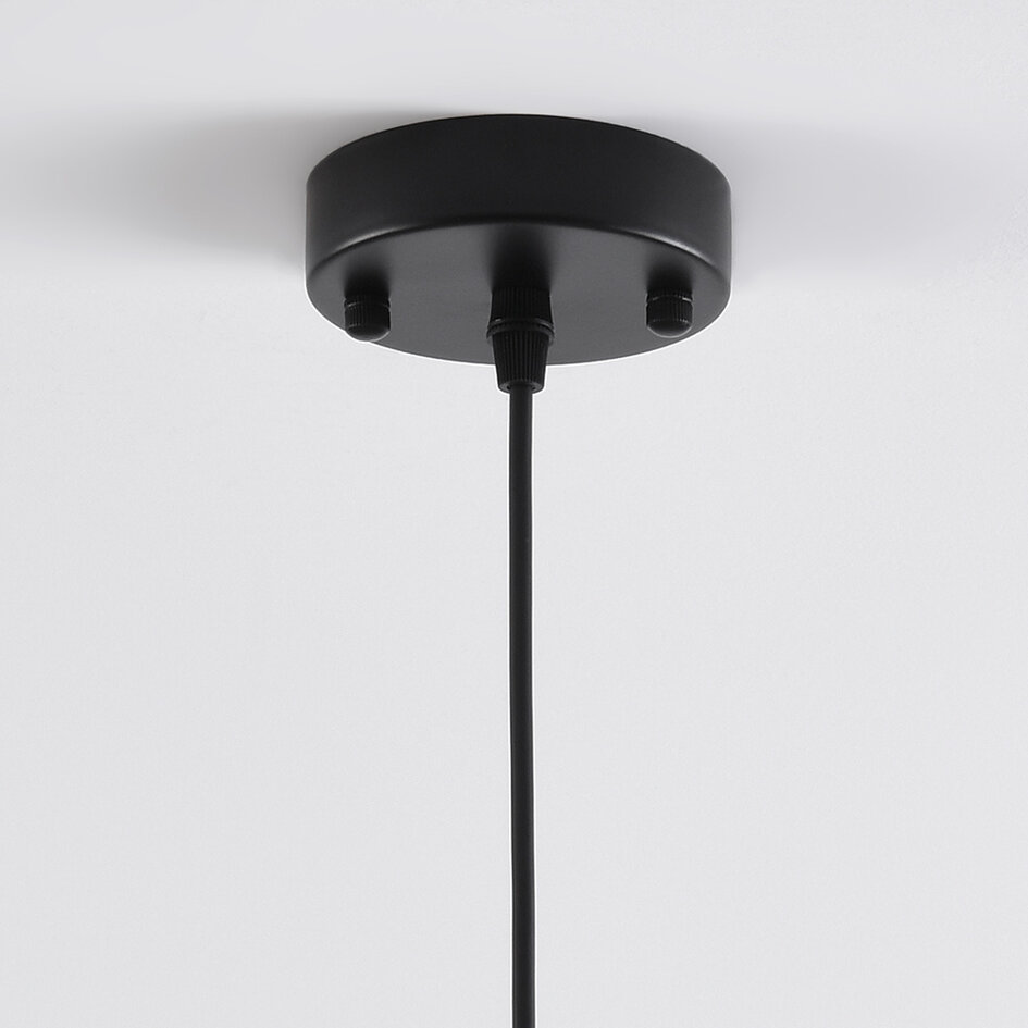 Art deco pendel - Laure - variant 3 - sort/messing/rav