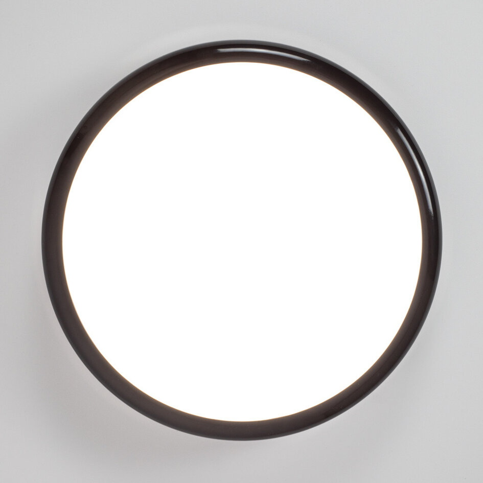 Plafond inkl. nødbelysning  - 15 watt + CCT switch (3000K/4000K/6500K), sort