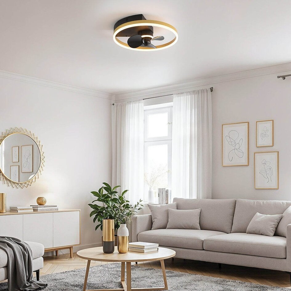 Loftventilatorer Lichi med LED-lys og fjernbetjening